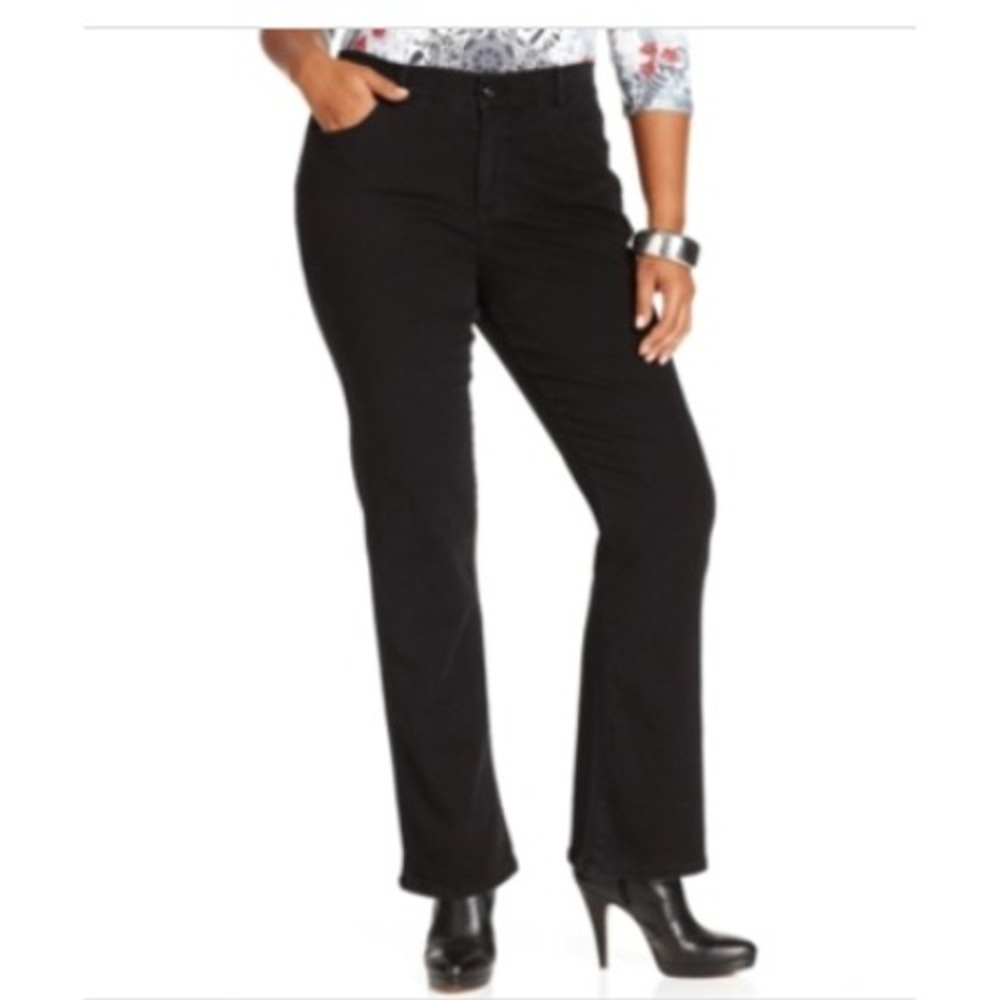 NWT Style & Co. Denim Women's Black Bootcut Tummy Control Stretch Jeans 16W